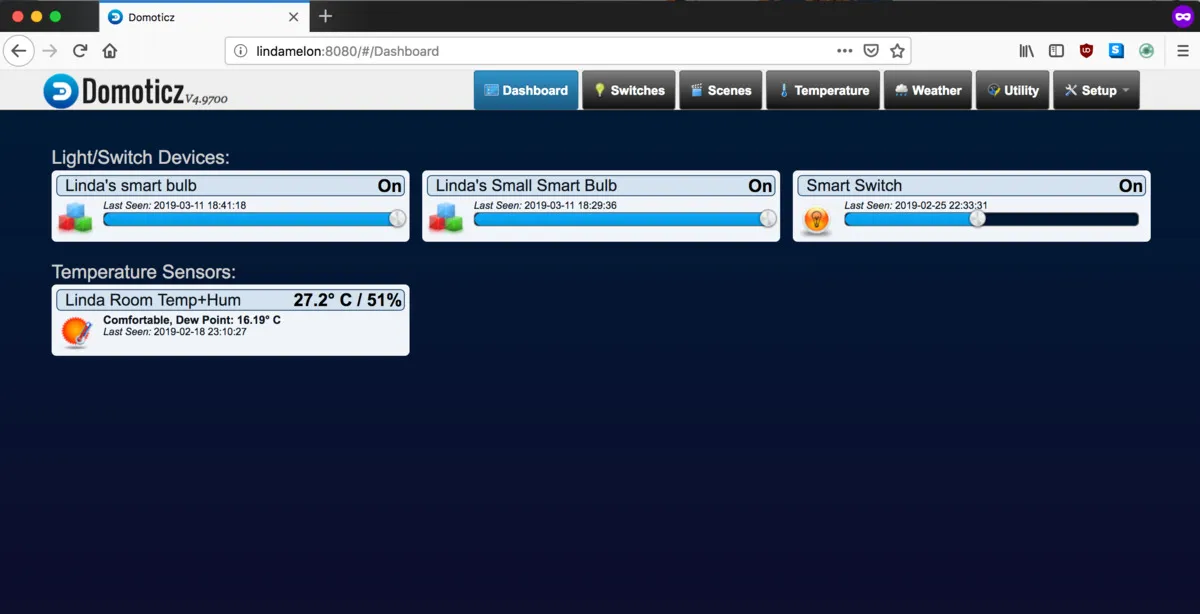Domoticz UI